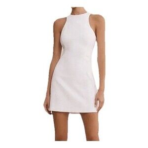 Anthropologie BHLDN Helena Women’s Sleeveless Seamed Ivory Mini Dress Size M